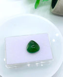 Green Tourmaline Heart 16x16 mm Cabochon - Code D25 - Origin Congo mines - Weight 16.36 carats - Natural Tourmaline Cabs