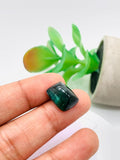 Green Tourmaline Rectangle 15x11 mm Cabochon - Code D28 - Origin Congo mines - Weight 11.82 carats - Natural Tourmaline Cabs