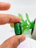 Green Tourmaline Rectangle 19x11 mm Cabochon - Code D30 - Origin Congo mines - Weight 14.60 carats - Natural Tourmaline Cabs