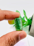 Green Tourmaline Rectangle 19x11 mm Cabochon - Code D30 - Origin Congo mines - Weight 14.60 carats - Natural Tourmaline Cabs