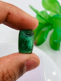 Green Tourmaline Rectangle 16.5x11 mm Cabochon - Code D33 - Origin Congo mines - Weight 12.35 carats - Natural Tourmaline Cabs