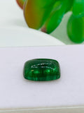 Green Tourmaline Rectangle 16x10 mm Cabochon - Code D34 - Origin Congo mines - Weight 10.24 carats - Natural Tourmaline Cabs