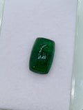 Green Tourmaline Rectangle 16x10 mm Cabochon - Code D34 - Origin Congo mines - Weight 10.24 carats - Natural Tourmaline Cabs