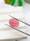 Pink Tourmaline Oval 14x11 mm Cabochon - Code D38 - Origin Congo mines - Weight 9.96 carats - Natural Tourmaline Cabs