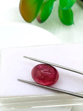 Pink Tourmaline Oval 16x12 mm Cabochon - Code D- Origin Congo mines - Weight 13.90 carats - Natural Tourmaline Cabs