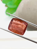 Pink Tourmaline Rectangle 15x12 mm Cabochon - Code D41 - Origin Congo mines - Weight 12.18 carats - Natural Tourmaline Cabs