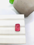 Pink Tourmaline Rectangle 13x10 mm Cabochon - Code D43 - Origin Congo mines - Weight 8.86 carats - Natural Tourmaline Cabs