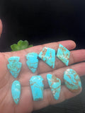 Turquoise Cabochon • Code M41- M48 • AAA Quality • Natural Turquoise Cabs • Turquoise Loose Stone