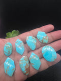Turquoise Cabochon • Code M57- M64 • AAA Quality • Natural Turquoise Cabs • Turquoise Loose Stone