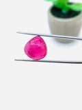 Pink Tourmaline Heart 13x13 mm Cabochon - Code D2- Origin Congo mines - Weight 8.84 carats - Natural Tourmaline Cabs