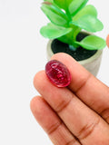 Pink Tourmaline Oval 12.5x18 mm Cabochon - Code D14 - Origin Congo mines - Weight 17.14 carats - Natural Tourmaline Cabs