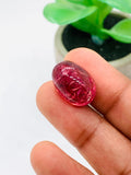 Pink Tourmaline Oval 12.5x18 mm Cabochon - Code D14 - Origin Congo mines - Weight 17.14 carats - Natural Tourmaline Cabs