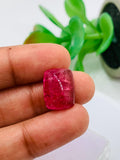 Pink Tourmaline Rectangle 12x16 mm Cabochon - Code D19 - Origin Congo mines - Weight 10.46 carats - Natural Tourmaline Cabs