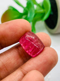 Pink Tourmaline Rectangle 12x16 mm Cabochon - Code D19 - Origin Congo mines - Weight 10.46 carats - Natural Tourmaline Cabs