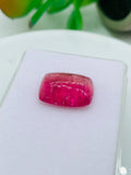 Pink Tourmaline Rectangle 13.5x16.5 mm Cabochon - Code D20 - Origin Congo mines - Weight 15.30 carats - Natural Tourmaline Cabs