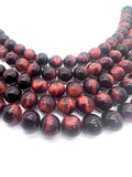 14mm Red Tiger Eye Round Beads- AAA Quality- Wholesale Tiger Eye Beads- Red Tiger Eye Beads -20 cm Length
