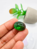 Green Tourmaline Oval 15X20 mm Cabochon - Code D21 - Origin Congo mines - Weight 28.11 carats - Natural Tourmaline Cabs