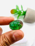 Green Tourmaline Oval 15X20 mm Cabochon - Code D21 - Origin Congo mines - Weight 28.11 carats - Natural Tourmaline Cabs