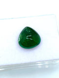 Green Tourmaline Heart 16x16 mm Cabochon - Code D25 - Origin Congo mines - Weight 16.36 carats - Natural Tourmaline Cabs