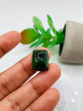 Green Tourmaline Rectangle 17x13 mm Cabochon - Code D26 - Origin Congo mines - Weight 20.65 carats - Natural Tourmaline Cabs