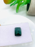 Green Tourmaline Rectangle 15x11 mm Cabochon - Code D28 - Origin Congo mines - Weight 11.82 carats - Natural Tourmaline Cabs