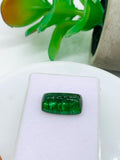 Green Tourmaline Rectangle 19x11 mm Cabochon - Code D30 - Origin Congo mines - Weight 14.60 carats - Natural Tourmaline Cabs