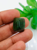 Green Tourmaline Rectangle 17x14 mm Cabochon - Code D31 - Origin Congo mines - Weight 18.97 carats - Natural Tourmaline Cabs