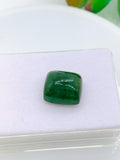 Green Tourmaline Rectangle 14x12 mm Cabochon - Code D32 - Origin Congo mines - Weight 15.85 carats - Natural Tourmaline Cabs