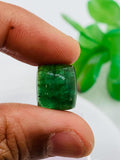 Green Tourmaline Rectangle 14x12 mm Cabochon - Code D32 - Origin Congo mines - Weight 15.85 carats - Natural Tourmaline Cabs