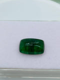 Green Tourmaline Rectangle 16x10 mm Cabochon - Code D34 - Origin Congo mines - Weight 10.24 carats - Natural Tourmaline Cabs