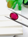 Pink Tourmaline Oval 15x12 mm Cabochon - Code D37 - Origin Congo mines - Weight 11 carats - Natural Tourmaline Cabs