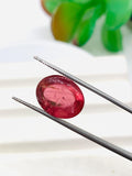 Pink Tourmaline Oval 14x11 mm Cabochon - Code D38 - Origin Congo mines - Weight 9.96 carats - Natural Tourmaline Cabs