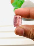 Pink Tourmaline Rectangle 18x12 mm Cabochon - Code D39 - Origin Congo mines - Weight 13.90 carats - Natural Tourmaline Cabs