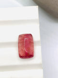 Pink Tourmaline Rectangle 17x11 mm Cabochon - Code D40 - Origin Congo mines - Weight 11.8 carats - Natural Tourmaline Cabs