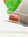 Pink Tourmaline Rectangle 15x12 mm Cabochon - Code D41 - Origin Congo mines - Weight 12.18 carats - Natural Tourmaline Cabs
