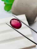 Pink Tourmaline Oval 14x10 mm Cabochon - Code D44 - Origin Congo mines - Weight 6.20 carats - Natural Tourmaline Cabs