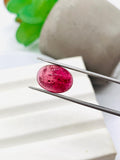 Pink Tourmaline Oval 14x10 mm Cabochon - Code D44 - Origin Congo mines - Weight 6.20 carats - Natural Tourmaline Cabs