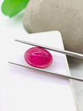Pink Tourmaline Oval 14x10 mm Cabochon - Code D45 - Origin Congo mines - Weight 5.37 carats - Natural Tourmaline Cabs