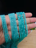 2-4mm Amazonite Round beads, Length 40 Cm , Natural Amazonite in AA Quality