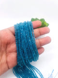 Apatite Faceted Cube Beads - 2X2 mm Size - Length 40 cm - Natural Apatite Box Beads