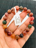 Multi Rutile Bracelet • 9.50 mm Size • Code #K11 • AAA Quality • Natural Rutilated Quartz Round Bracelet