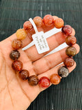 Multi Rutile Bracelet • 12 mm Size • Code #K17 • AAA Quality • Natural Rutilated Quartz Round Bracelet