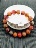 Multi Rutile Bracelet • 12 mm Size • Code #K17 • AAA Quality • Natural Rutilated Quartz Round Bracelet