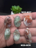 Aqua Chalcedony Cabochon • Code M25- M30 • AAA Quality • Natural Aqua Chalcedony Cabs • Perfect for Jewelry Making • Wire Wrapping Stone