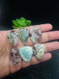 Aqua Chalcedony Cabochon • Code M1- M6 • AAA Quality • Natural Aqua Chalcedony Cabs • Perfect for Jewelry Making • Wire Wrapping Stone