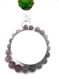 19mm Rutilated Quartz Round Beads – AAA Quality Gemstone Strand, origin Brazil.