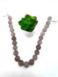 19mm Rutilated Quartz Round Beads – AAA Quality Gemstone Strand, origin Brazil.