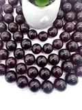 Hessonite Garnet 18MM Round Beads, - Big size Garnet, AAA Quality Beads- Length 16 Inch.