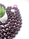 Hessonite Garnet 18MM Round Beads, - Big size Garnet, AAA Quality Beads- Length 16 Inch.