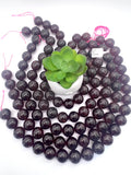 Hessonite Garnet 18MM Round Beads, - Big size Garnet, AAA Quality Beads- Length 16 Inch.